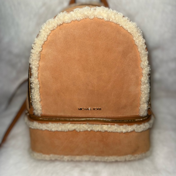 Michael Kors Handbags - Michael Kors Camel Shearling Backpack New in Packaging